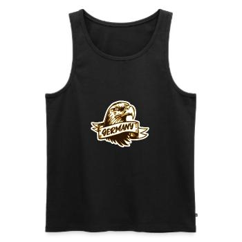 Germany. Germany. German eagle - Men's Premium Organic Tank Top - black - Front - AI Model Male 178 light (178cm)
