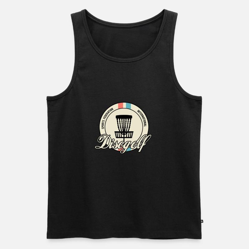 discgolf - Männer Premium Bio Tank Top - Schwarz