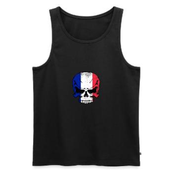 Frankreich france french - Männer Premium Bio Tank Top - Schwarz - Vorne - Michal (187cm)