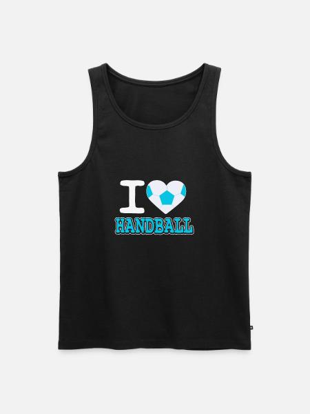 I love handball - Men's Premium Organic Tank Top - black