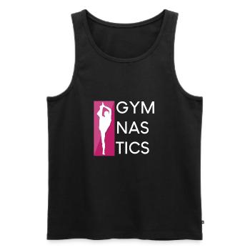 Gymnastics - Männer Premium Bio Tank Top - Schwarz - Vorne - Michal (187cm)