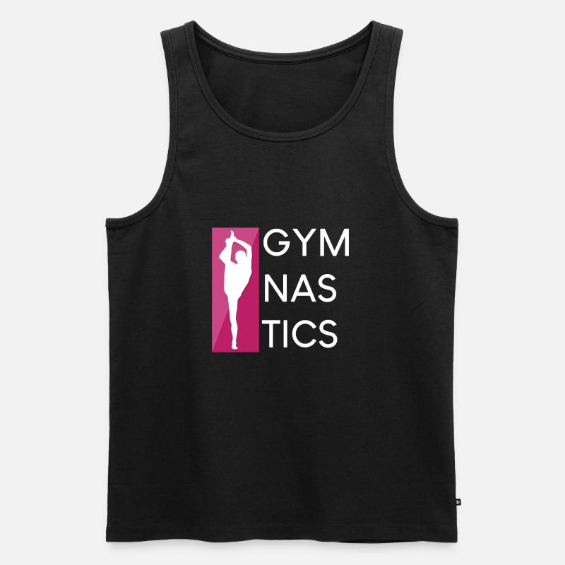 Gymnastics - Männer Premium Bio Tank Top - Schwarz