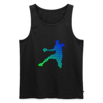 Men's Handball Handball Players Handball Games - Men's Premium Organic Tank Top - black - Front - Michal (187cm)