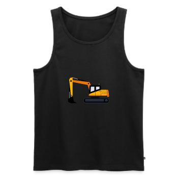 Bagger Geschenk Geschenkidee - Männer Premium Bio Tank Top - Schwarz - Vorne - AI Model Male 178 light (178cm)
