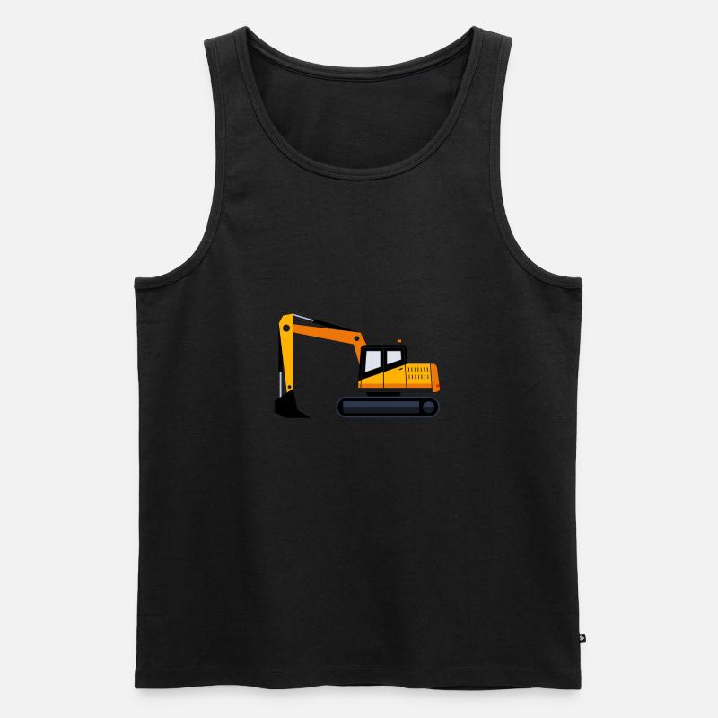 Bagger Geschenk Geschenkidee - Männer Premium Bio Tank Top - Schwarz