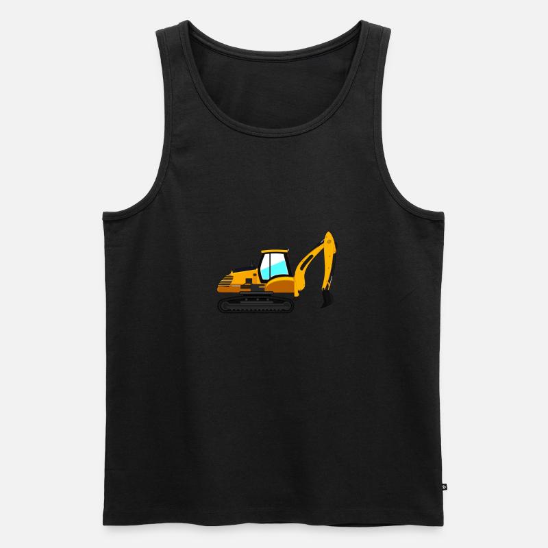 Bagger Geschenk Geschenkidee - Männer Premium Bio Tank Top - Schwarz