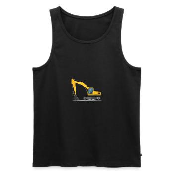 Bagger Geschenk Geschenkidee - Männer Premium Bio Tank Top - Schwarz - Vorne - AI Model Male 178 light (178cm)