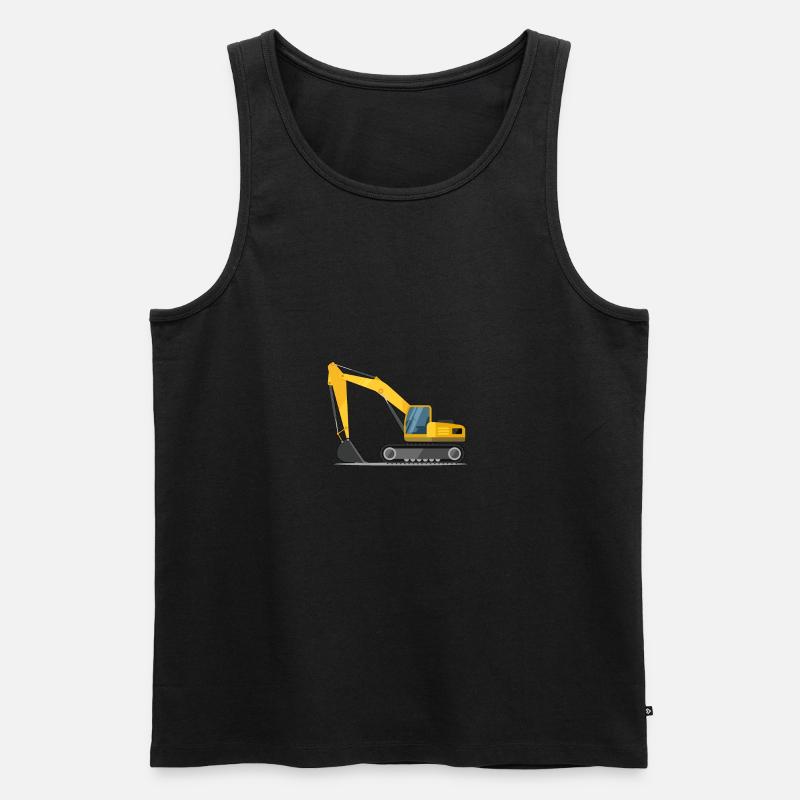 Bagger Geschenk Geschenkidee - Männer Premium Bio Tank Top - Schwarz