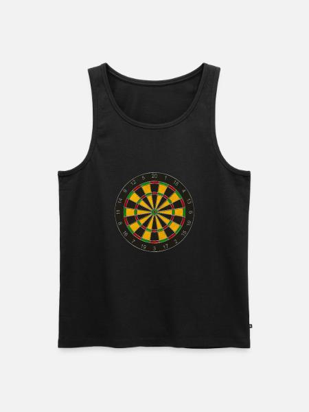 Dartboard / dartboard - Men's Premium Organic Tank Top - black