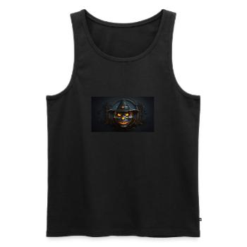 Metal Witch Halloween - Men's Premium Organic Tank Top - black - Front - Michal (187cm)