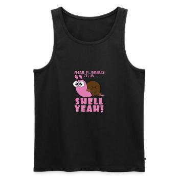 Snail Snail running club Snail shell Quick - Men's Premium Organic Tank Top - black - Front - AI Model Male 178 light (178cm)