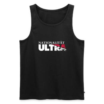 NATIONALITÄT ULTRA - Männer Premium Bio Tank Top - Schwarz - Vorne - Michal (187cm)