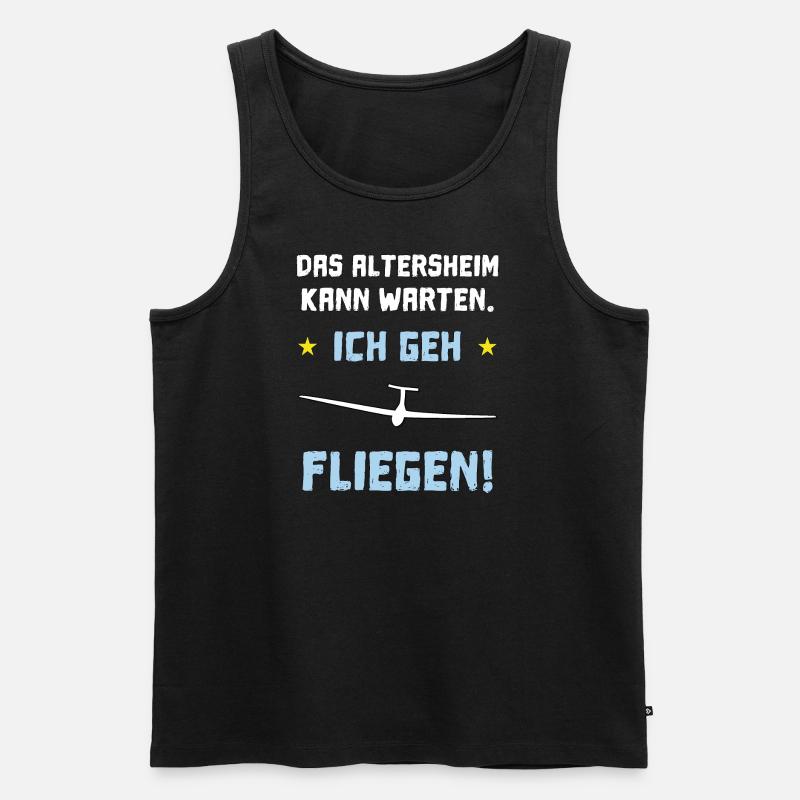 das altersheim kann warten - Männer Premium Bio Tank Top - Schwarz