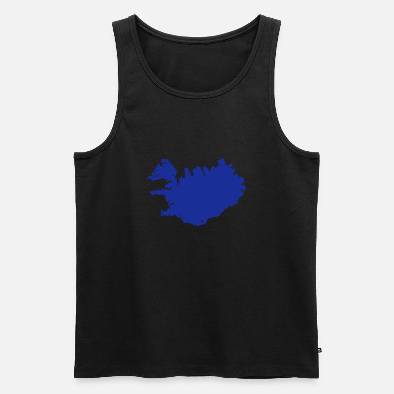 Island - Männer Premium Bio Tank Top - Schwarz