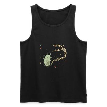 Biologist microbiologist biology - Men's Premium Organic Tank Top - black - Front - Michal (187cm)