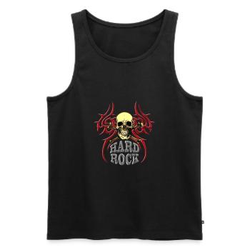 Hard Rock - Débardeur bio Premium Homme - noir - Devant - Michal (187cm)