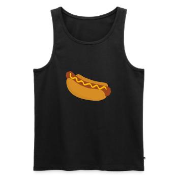 hot-dog - Débardeur bio Premium Homme - noir - Devant - AI Model Male 178 light (178cm)