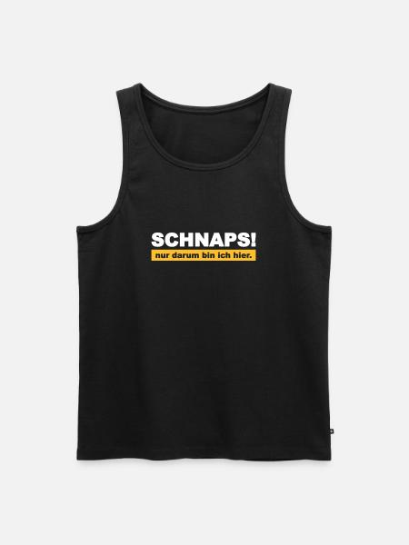Schnaps! - Männer Premium Bio Tank Top - Schwarz