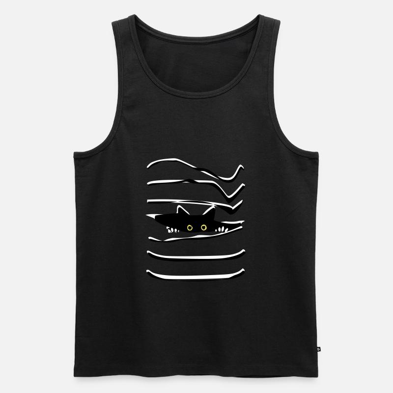 Mieze - Männer Premium Bio Tank Top - Schwarz