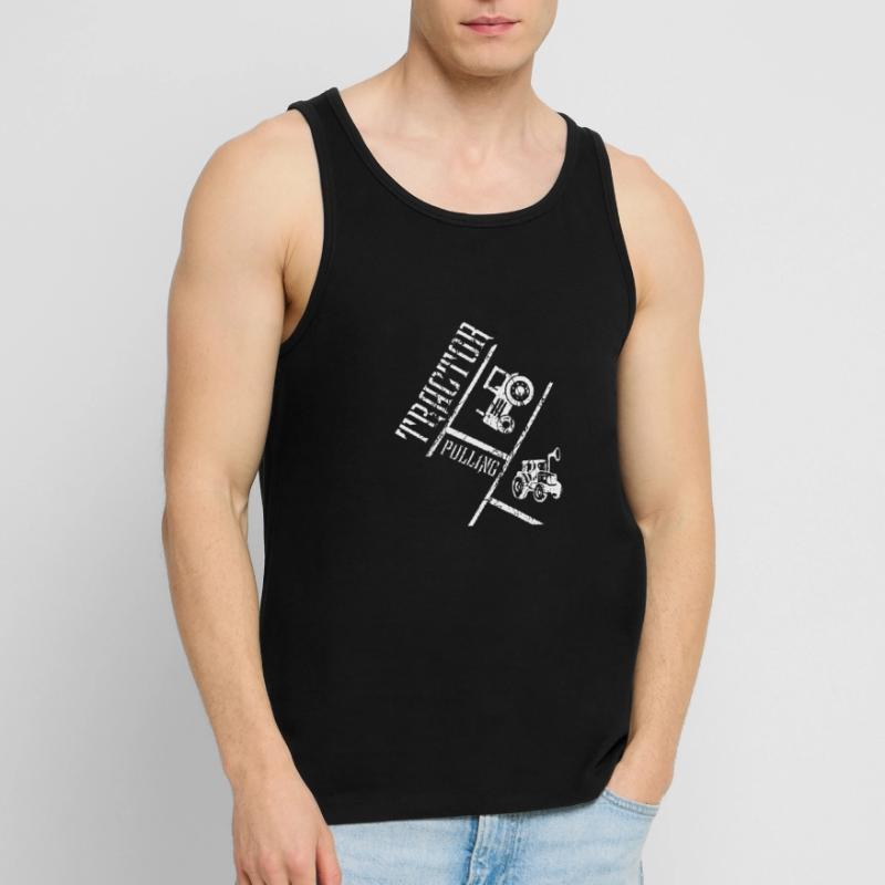 tractor pulling Men's Premium Organic Tank Top