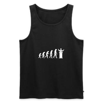 Lawyer - Evolution - Gift - Judge - Men's Premium Organic Tank Top - black - Front - Michal (187cm)