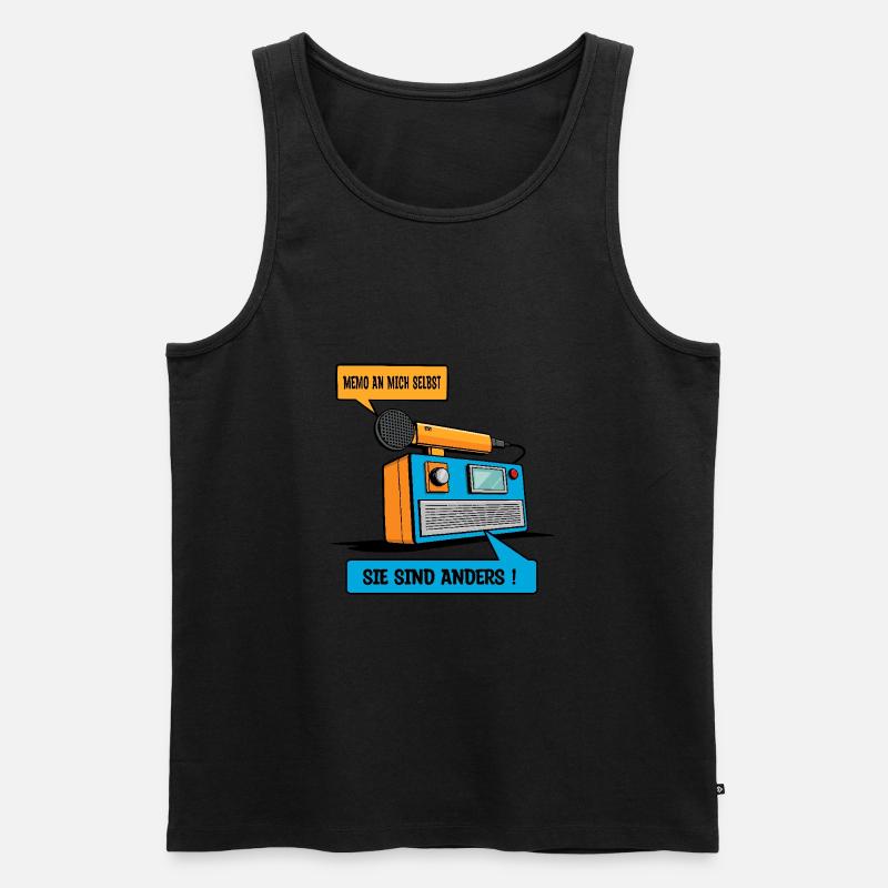 Sie sind anders ! - Männer Premium Bio Tank Top - Schwarz