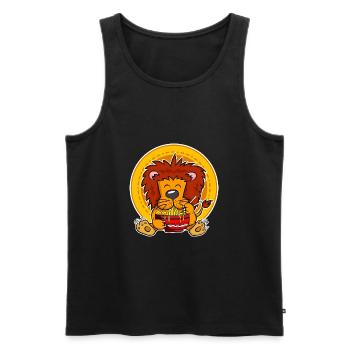 Ramen Life Motive Lions Chemise Motiv Ramen Nouilles - Débardeur bio Premium Homme - noir - Devant - AI Model Male 178 light (178cm)