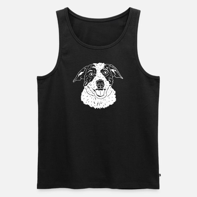 Parson Jack Russell Terrier - Männer Premium Bio Tank Top - Schwarz