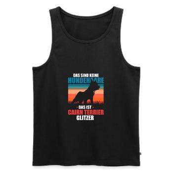 Cairn Terrier - Männer Premium Bio Tank Top - Schwarz - Vorne - AI Model Male 178 light (178cm)