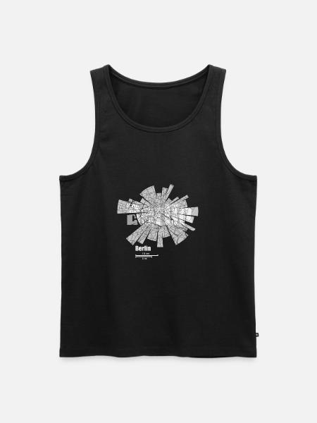 Berlin Map - Men's Premium Organic Tank Top - black