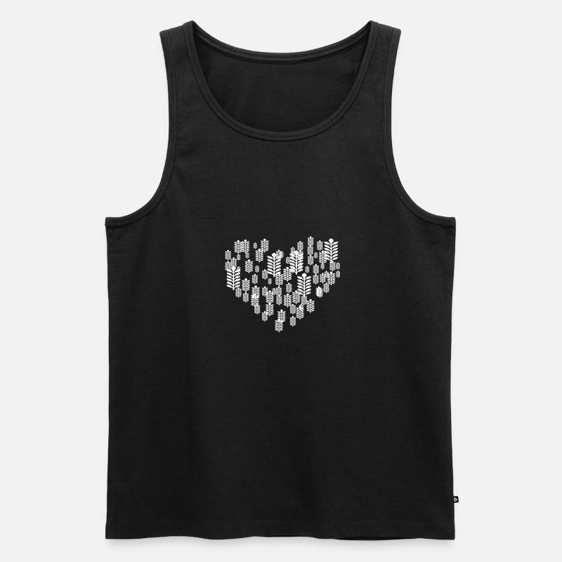 brot - Männer Premium Bio Tank Top - Schwarz