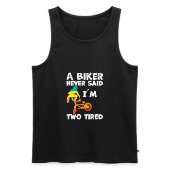 BMX Biker Racing Stunt - Männer Premium Bio Tank Top - Schwarz - Vorne - AI Model Male 178 light (178cm)
