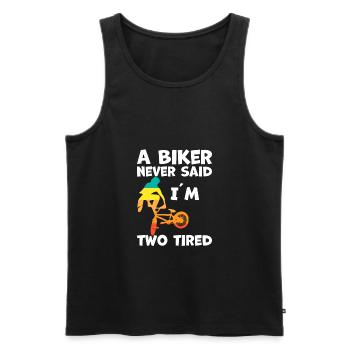 BMX Biker Racing Stunt - Männer Premium Bio Tank Top - Schwarz - Vorne - AI Model Male 178 light (178cm)