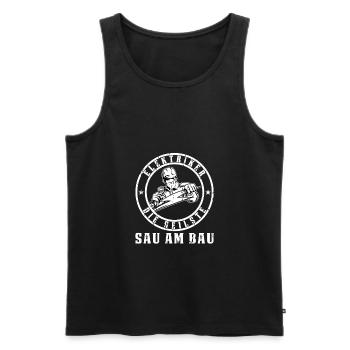 Handwerker Berufe Elektroniker Elektriker - Männer Premium Bio Tank Top - Schwarz - Vorne - Michal (187cm)