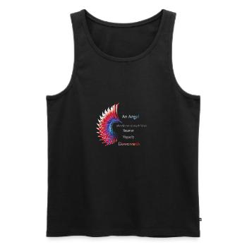 Good Omens Crowley Quote - Männer Premium Bio Tank Top - Schwarz - Vorne - Michal (187cm)