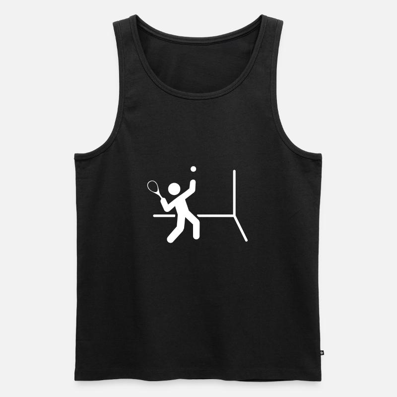 Squash - Männer Premium Bio Tank Top - Schwarz
