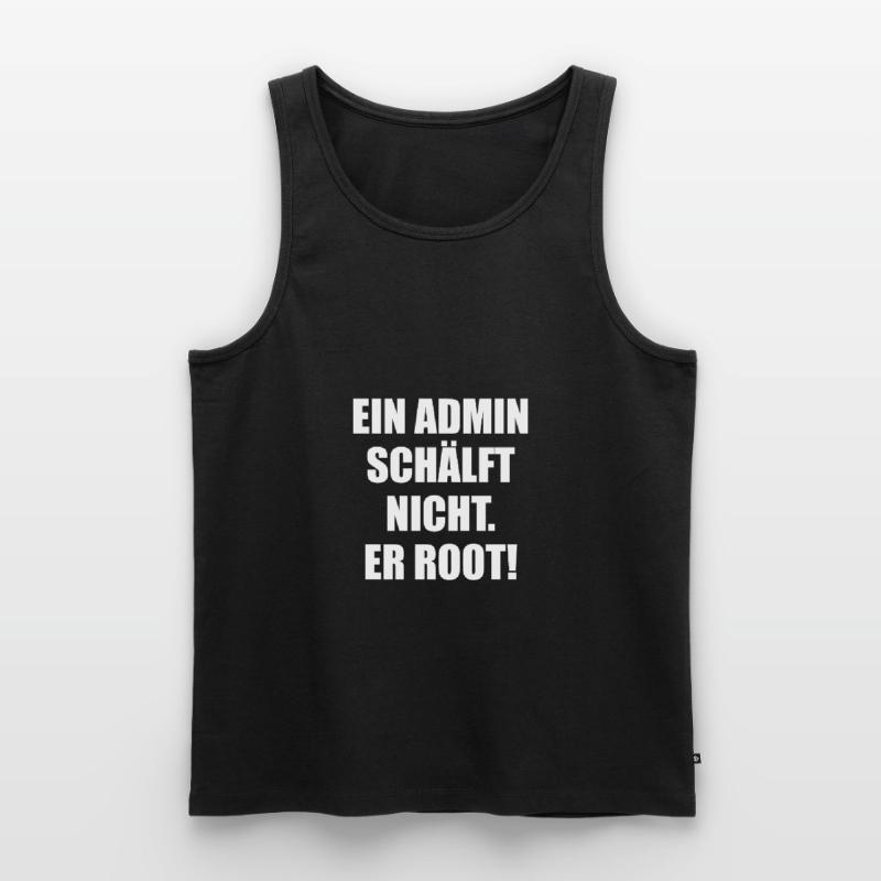 linux unix windows pc admin saying funny Men's Premium Organic Tank Top