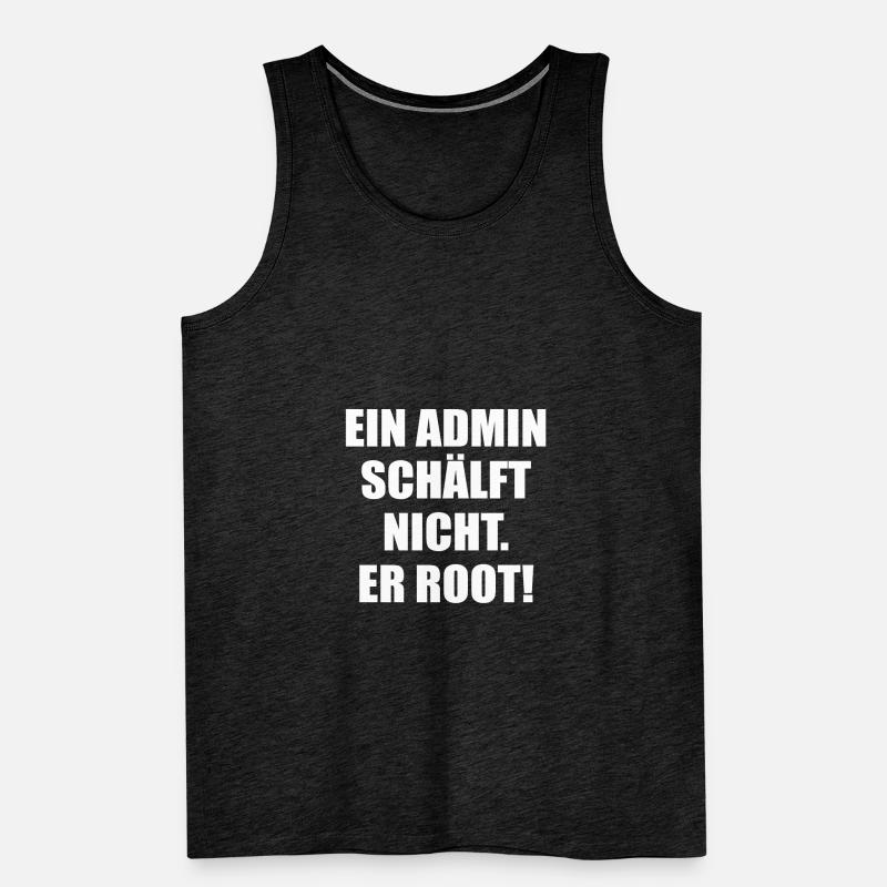 linux unix windows pc admin disant drôle Débardeur bio Premium Homme