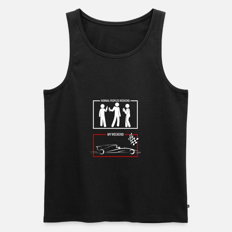 Week-end de course - Débardeur bio Premium Homme - noir