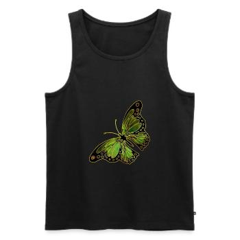 butterfly - Men's Premium Organic Tank Top - black - Front - Michal (187cm)