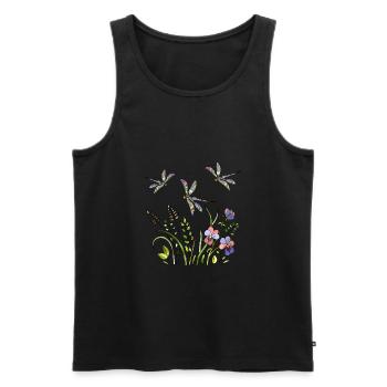 Wichtig - Männer Premium Bio Tank Top - Schwarz - Vorne - Michal (187cm)