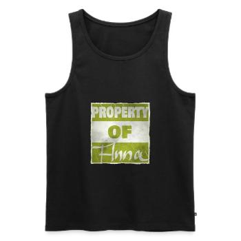 Owned by Anna - Men's Premium Organic Tank Top - black - Front - AI Model Male 178 light (178cm)
