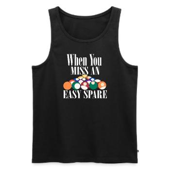 Wenn Sie eine einfache Ersatzkegelbahn verpassen - Männer Premium Bio Tank Top - Schwarz - Vorne - Michal (187cm)
