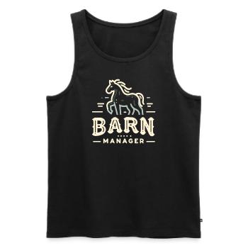 Scheunen-Manager - Männer Premium Bio Tank Top - Schwarz - Vorne - AI Model Male 178 light (178cm)