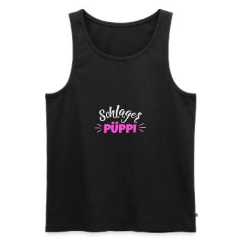Schlager Pueppi - Männer Premium Bio Tank Top - Schwarz - Vorne - Michal (187cm)