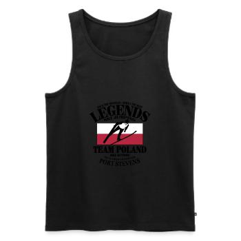 skoki narciarskie ski jumping zakopane - Männer Premium Bio Tank Top - Schwarz - Vorne - Michal (187cm)