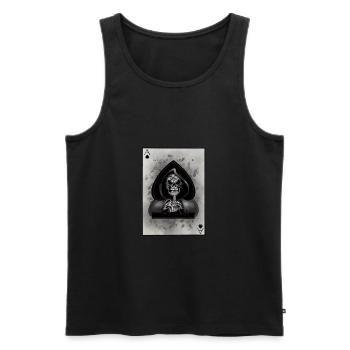 Game Over - Débardeur bio Premium Homme - noir - Devant - AI Model Male 178 light (178cm)