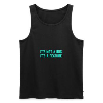 Computer scientist bug feature - Men's Premium Organic Tank Top - black - Front - AI Model Male 178 light (178cm)