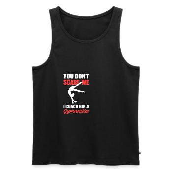 Je forme une fille professeur de ballet cadeau - Débardeur bio Premium Homme - noir - Devant - AI Model Male 178 light (178cm)