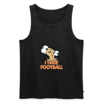 Fußballspiel Fußballer Mannschaft Geschenk - Männer Premium Bio Tank Top - Schwarz - Vorne - Michal (187cm)